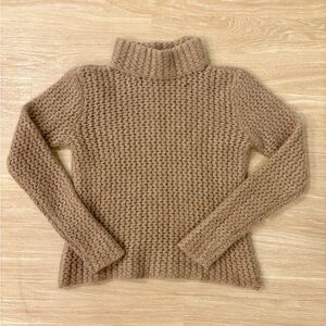 Halogen 100% Cashmere Turtleneck Sweater Small Camel Soft Cozy